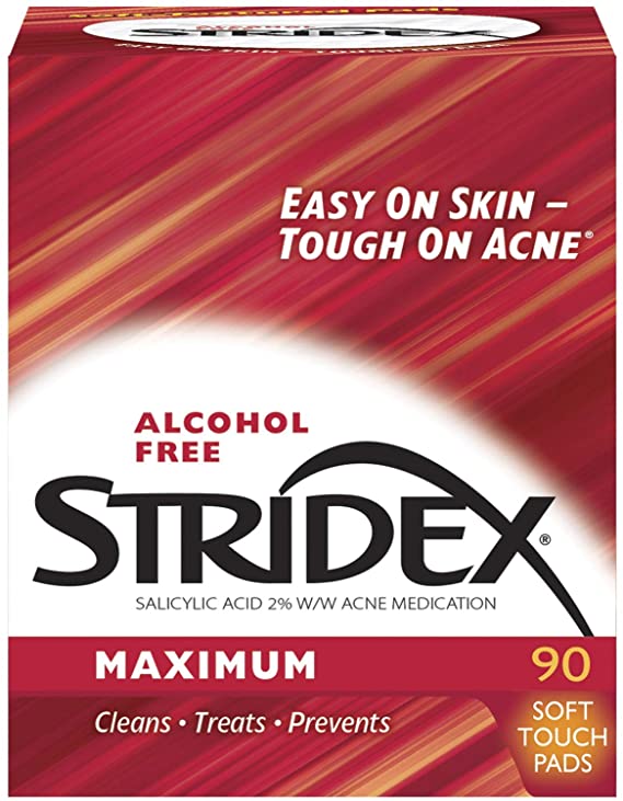 Stridex Daily Care Acne Pads Maximum Strength, 90 ct
