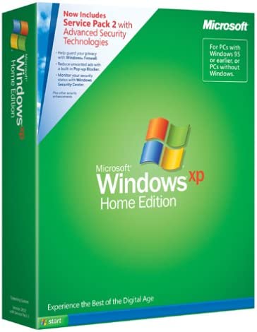 Microsoft Windows XP Home Edition with Service Pack 2 - Full Version