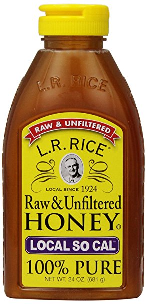 L.r. Rice 100% Pure Unfiltered Local Southern California Honey, 24 Ounce