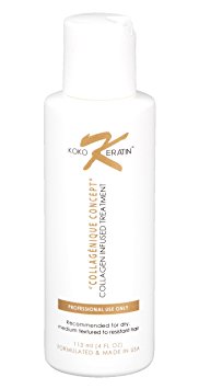 Brazilian Keratin & collagen Treatment 4.0 oz -Rejuvenating, Smoothing, Straightens, Repairs Instantly, Add Shine, Add volume, Eliminate Frizz