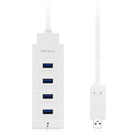 Macally 4-Port Portable USB 3.0 HUB for Mac and PC (U3HUB)