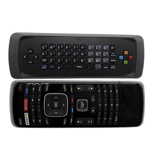 New XRT300 Keyboard TV Remote Control fit for Vizio TV M320SR M420SR M470NV M550NV M470VSE M650VSE M550VSE M3D460SR E3D320VX D500I-B1 D650I-B2 E231I-B1 with Amazon Netflix Vudu