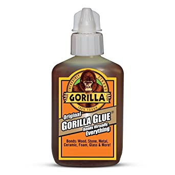 Gorilla Original Waterproof Polyurethane Glue, 59 ml Bottle, Brown