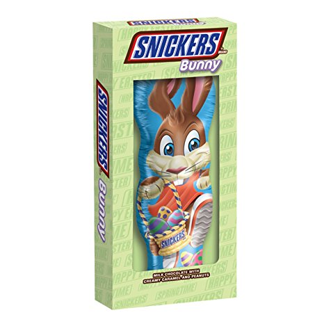 SNICKERS Easter Chocolate Candy Bar Solid Easter Bunnies 5-Ounce Bar
