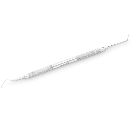 Purovi® Professional Double Headed Dental Probe | Tooth Stain Removal Tool | Prevents Cavities Dental Plaque Tartar | Deep Oral Hygiene | Stainless Steel Dental Pick