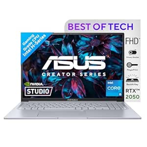 ASUS Vivobook 16X, Intel Core i5-12500H, 16" FHD  60Hz, Creator/Gaming Laptop (16GB RAM/512GB /RTX 2050/Win 11 Pro/Office 2021/Fingerprint /50WHr Battery/Cool Silver/1.80 kg),K3605ZF-MBN546WS