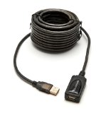 BlueRigger USB 20 Type A Male to A Female Active Extension  Repeater Cable - 32 Feet 10M