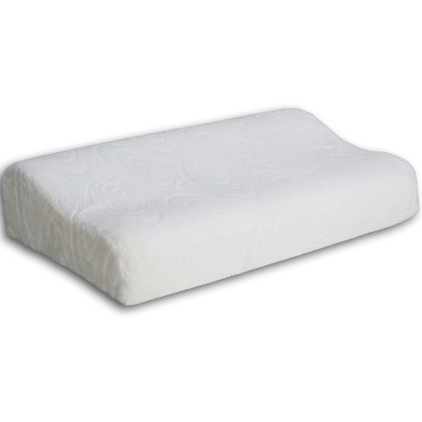 LoveHome Memory Foam Bed Pillow - Removable and luxurious velveteen Cover (21.6''*13''*3.5''-4.3'')