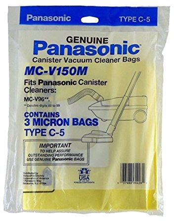 Panasonic MC-V150M Replacement Bag for Canister, 3-Pack