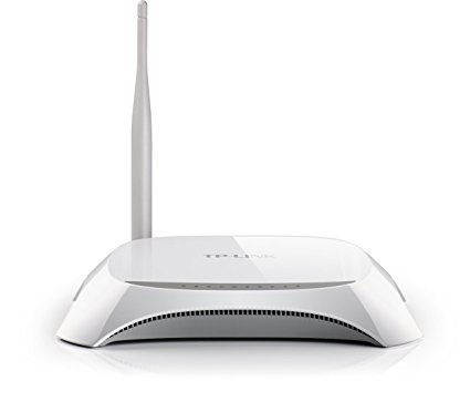 TP-LINK TL-MR3220 Wireless N150 3G/4G Router, 2.4Ghz 150Mbps, Compatible with UMTS/HSPA/EVDO USB Modem, 1x 5dBi antennas