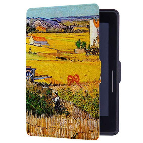 Huasiru Painting Case for Amazon Kindle Voyage Cover with Auto Sleep/Wake, Harvest