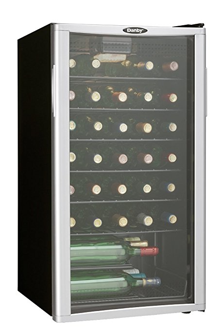 Danby DWC350BLPA 35 Bottle Wine Cooler - Platinum