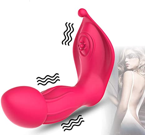 Wearable Vibrator Clitoris and G-Spot Stimulator Remote Control Vibrate Masturbation, Sex Toy for Adult Invisible Wearable Vibrating Wand