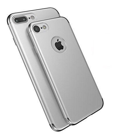 iPhone 7 Plus Case , Acewin Premium Slim Fit Case Ultra Thin Hard Protective Case Cover for iPhone 7 Plus (5.5 Inch) (2016) (Silver)