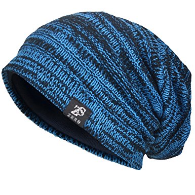 Men's Cool Cotton Beanie Slouch Skull Cap Long Baggy Hip-Hop Winter Summer Hat