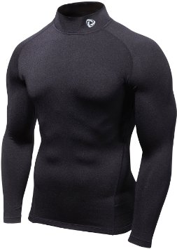 Tesla Men's Cool Dry Compression Baselayer Mock Long Sleeve T Shirts T11