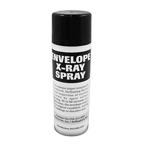 Envelope X-Ray Spray (see contents of documents through paper)