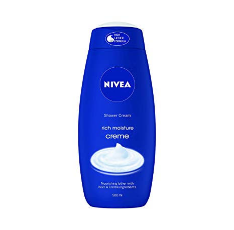 NIVEA Shower Creme Care Pack of 6 (6 x 500ml), Caring Shower Body Wash Enriched with Pro Vitamin B5, Moisturising Shower Gel, Skin Moisturiser with NIVEA Scent