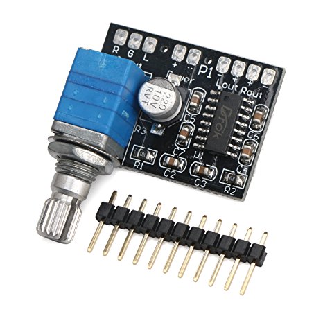 DROK® Super Small 3W 3W DC 5V Audio Amplifier Handy Digital Power Amp Module Board Dual-channel PAM8403 Stereo Amplifiers with Potentiometer for DIY portable Speakers Headphones