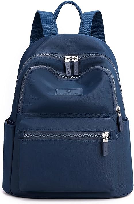 Collsants Small Nylon Backpack for Women Lightweight Mini Backpack Purse Travel Daypack (Dark Blue)