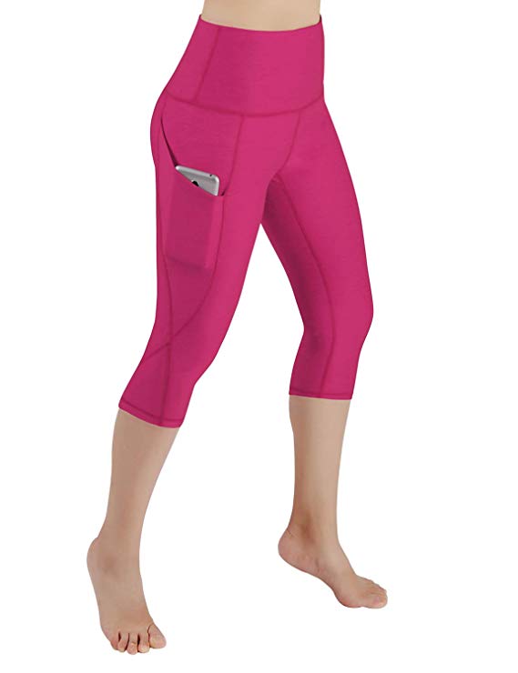 ODODOS Out Pocket High Waist Yoga Pants,Tummy Control,Pocket Workout Yoga Pant