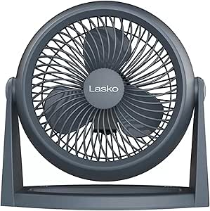 Laasko Whirlwind Tilt 12" Table Fan, Wall-Mount Option, Quiet Cooling, 360° Adjustable Tilt, Multi-Directional Airflow, Home, Office, Bedroom Use, Energy Efficient, Powerful Breeze, Easy Assembly