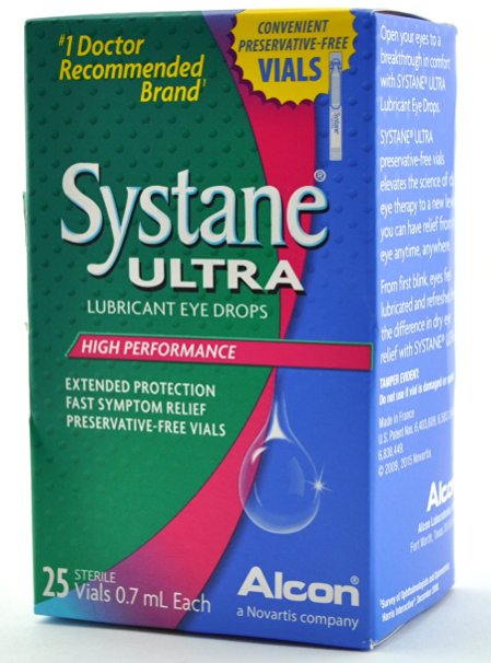 Systane Ultra Lubricant Eye Drops, 0.7 ml, 25 Count