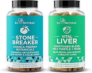 Eu Natural Stone Breaker and Vital Liver Bundle – Cleanse and Detox for Kidney, Gallbladder, and Liver Support