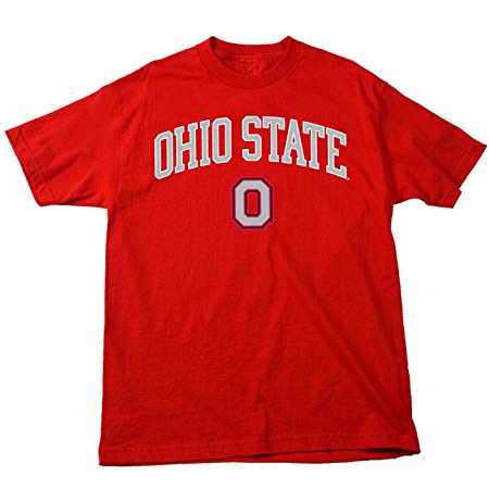 J America Ohio State Buckeyes Adult Arch with Logo T-Shirt - Red