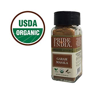 Pride Of India -Organic Garam Masala Ground, 2.2 oz (62 gm) Dual Sifter Jar, Certified Pure & Vegan Indian Blend Spice, Perfect Seasoning- BUY 1 GET 1 FREE (MIX AND MATCH - PROMO APPLIES AT CHECKOUT)