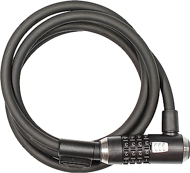 Kryptonite KryptoFlex 815 8mm Combo Cable Bicycle Lock, Black, 8mm x 152cm