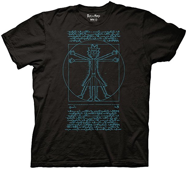 Rick and Morty Vitruvian Rick T-shirt