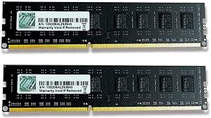 Value Memory Kit with 2X4Gb 240P DDR3 1600 PC3 12800, G.SKILL, F3-1600C11D-8GNT, 8Gb