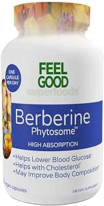 Feel Good Superfoods Berberine Phytosome, 120 Vegan Capsules