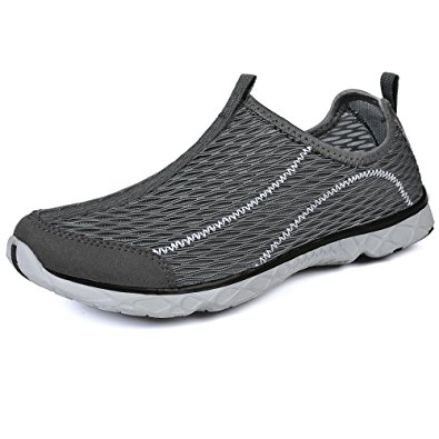 QANSI Men's Breathable Sailing Up Beach Water Shoes Quick Dry Aqua Trainers