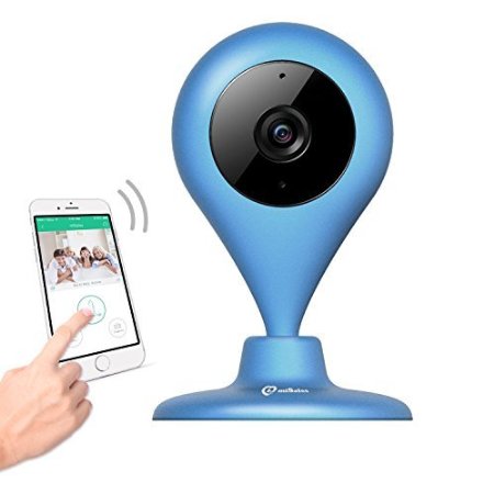 Wireless Security Camera, MiSafes WiFi Baby Pet Video Monitors 1280x720p HD Remote Home Surveillance Indoor IP Cameras with 2 Way Audio Talk for iPhone iPad Android Samsung Sony LG (Blue)
