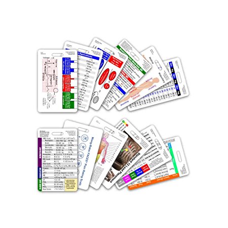 Complete Nurse RN CNA NA Vertical Badge Card Set - 12 Cards