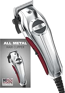 Wahl USA Pro Ultra Quiet High Torque Corded Hair Clipper for Ultra Quiet Operation and Cooler Operating Temperatures, Metal Housing with Bonus Hair Clipping Guard Caddy - Model 3000097