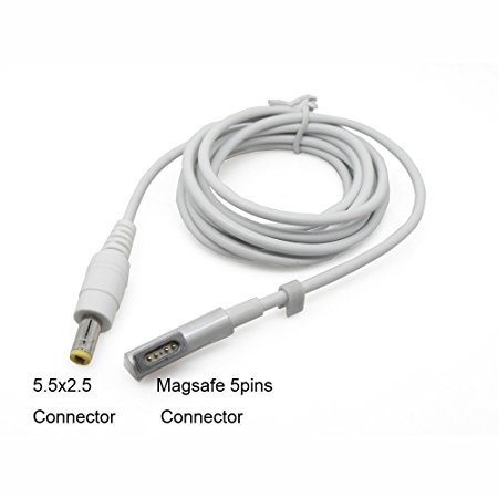 iRun® L Head DC Power Cable with MagSafe Compatible Connector for Apple MacBook 5.5x2.5mm New