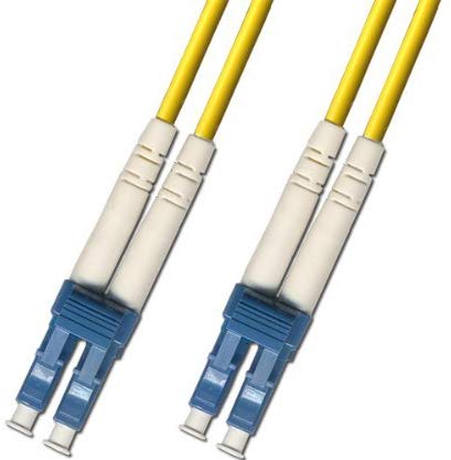 2 Meter Singlemode Duplex Fiber Optic Cable (9/125) - LC to LC - Yellow