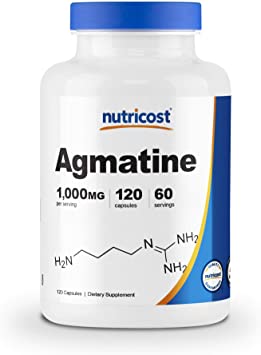 Nutricost Agmatine Sulfate 1000Mg, ules - Gluten Free, Non Gmo, 500Mg Per Capsule