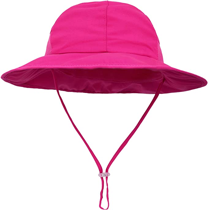 SimpliKids Sun Hat Baby Toddler Kids 50  UPF Sun Protective Wide Brim Bucket Hat