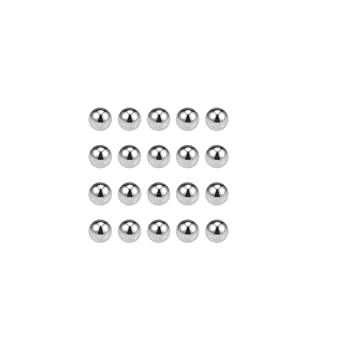 uxcell Precision Balls 1/4" Solid Chrome Steel G25 for Ball Bearing Bike Bicycle Keychain Wheel 50pcs