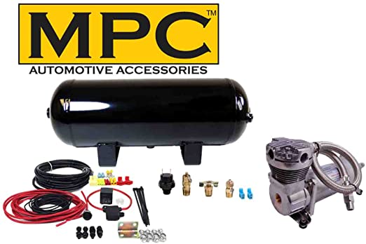 MPC Onboard Air System w/150psi, 100% Duty Compressor, 3 Gal Tank for Horns, Air Bag