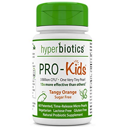 PRO-Kids: Children’s Probiotics—60 Tiny, Sugar Free, Once Daily, Time Release Pearls—15x More Survivability Than Capsules—Recommended With Vitamins—For Kids Ages 3 and Up—Easy to Swallow