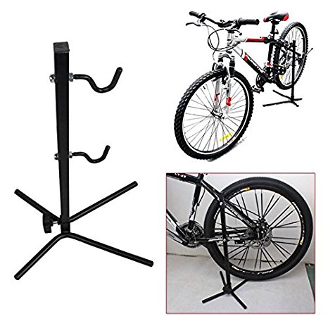 OUTERDO Bike Adjustable Repair Rack Stand Cycling Bicycle Rack Garage Floor Storage