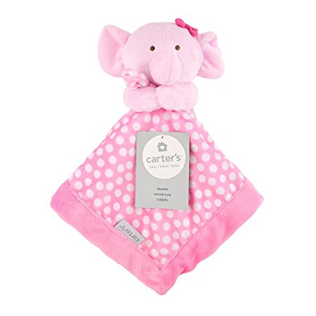 Carter's Pink Elephant Security Blanket