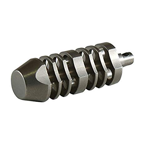 TEC Accessories TEC-S3-6X Stainless Steel Isotope Triode Fob, Stainless Steel housing for tritium vials