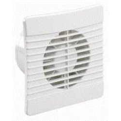 AirVent 435405 Low Profile (15mm) 150mm 6" IP44 Axial Extractor Fan with Humidistat