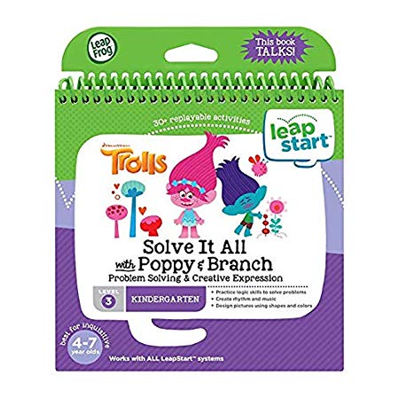 LeapFrog LeapStart 3D Trolls Solve It All with Poppy and Branch Book
